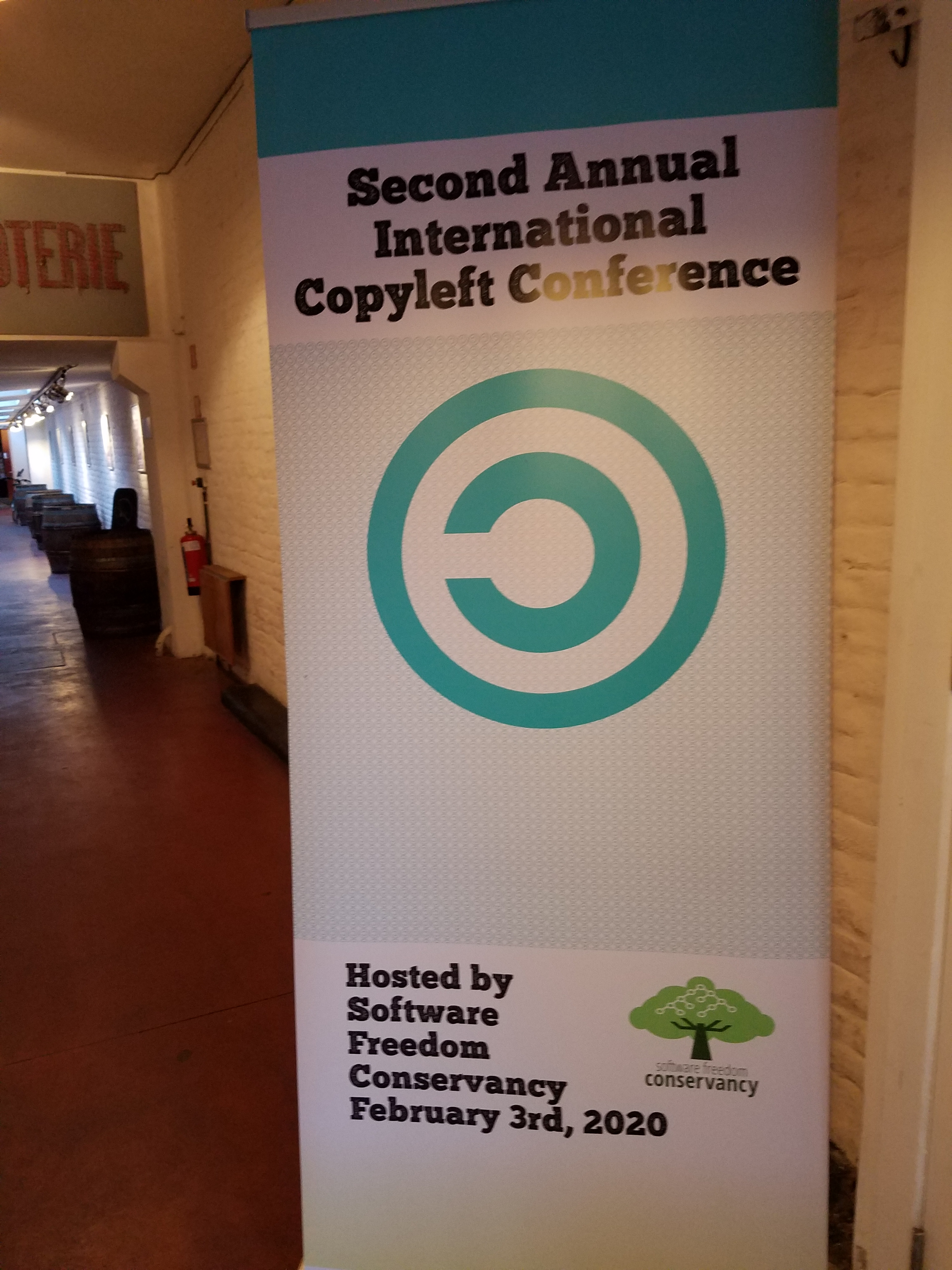 Sign that says Second Annual Copyleft