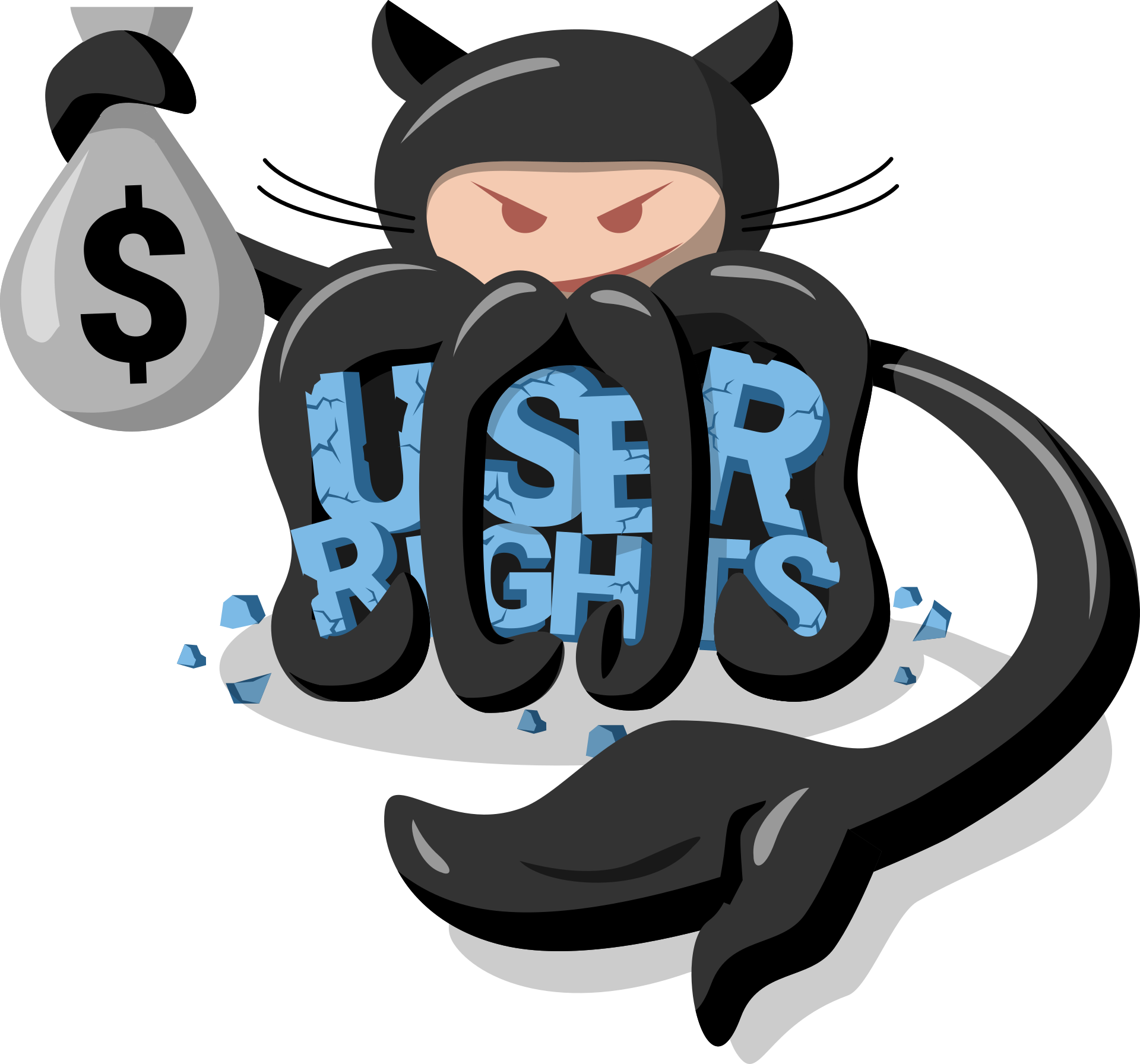 Logo of the GiveUpGitHub campaign